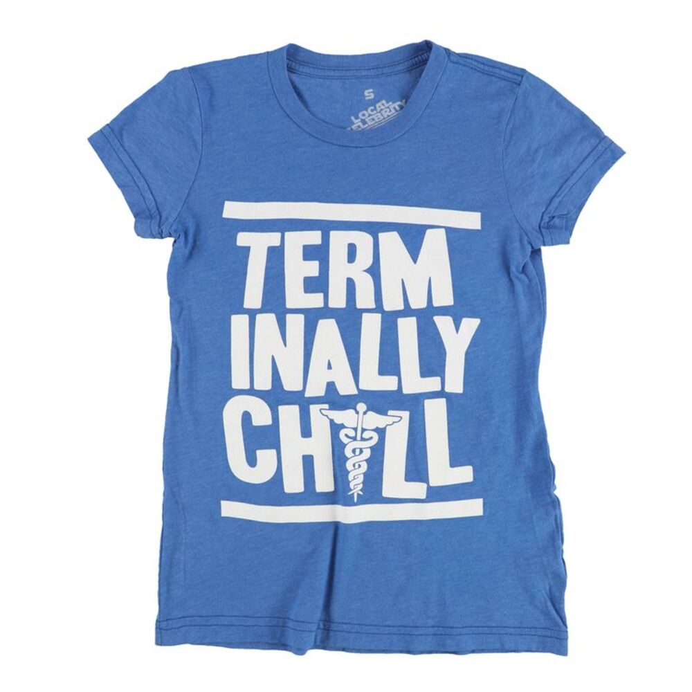 Local Celebrity Girls Big Kids Terminally Chill Graphic T-Shirt, NWT